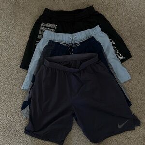 Nike Men's Shorts Collection in Black, Gray, and Blue